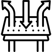 100% HDPE icon chamical reference to tyvek showing how it lets vapor through